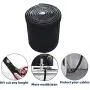 Taruimoo trolling motor wire extension、Cable Management Sleeve, Cuttable Neoprene Troll Sleeve，for Management to Hide and Cover Wire and Extension Cords - Black/White 60in (1-Pack)