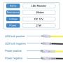 DKARDU Motorcycle LED Flasher Resistor, Turn Signal Indicator Resistor Adaptor 12V 21W, Flash Fix Error for Motorcycle Motorbike Scooter Quad Off Road, 4PCS