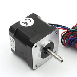 Nema17 42 Stepper Motor 40mm 64oz.in (45Ncm) 1.7A 1.8 Degree 2phase with 1M 4-pin Cable& Connector for 3D Printer Hobby CNC Router Engraving Milling Machine 17HS4401J