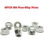 M8 Rubber Studs Shock Absorber Anti-Vibration Isolator Mounts, Rubber Cylindrical Vibration Isolation Mount, for Air Compressors, Garage Motor, Diesel Engines(with Non-Slip Nuts,4 Packs)