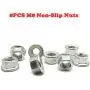 M8 Rubber Studs Shock Absorber Anti-Vibration Isolator Mounts, Rubber Cylindrical Vibration Isolation Mount, for Air Compressors, Garage Motor, Diesel Engines(with Non-Slip Nuts,4 Packs)