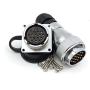 WF28 Matel Connector φ28mm Industrial Connector Industrial Device Power Plug 5PIN 7PIN 10PIN 12PIN 16PIN 17PIN 20PIN 24PIN 26PIN Electrical Motor Power Charger Plug Aviation Connector (17PIN, 1SET)