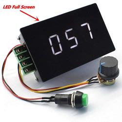PWM DC 6-60V 12V 24V 36V 48V 30A 1500W PWM DC Motor Speed Controller Speed Adjustable Stepless Governor Regulator, Motor Speed Controller with Start Stop Switch with Digital Display