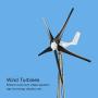 1600W Windmill Generator 5 Blade Small Wind Turbines Kit Industrial Energy Equipment (Black 24V)