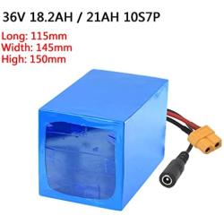 Jieoto 36V E-Bike Battery 18.2AH 21AH 10S7P Lithium-ion Battery Pack Customizable high-Capacity Battery Fit for 100W 200W 250W 350W 500W 750W Electric Bikes Motor with 42V 2A Charger