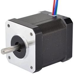 STEPPERONLINE Nema 17 Bipolar Stepper 0.9deg(400 steps/rev) 1.68A 44Ncm(62.3oz.in) Motor