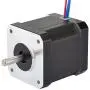 STEPPERONLINE Nema 17 Bipolar Stepper 0.9deg(400 steps/rev) 1.68A 44Ncm(62.3oz.in) Motor