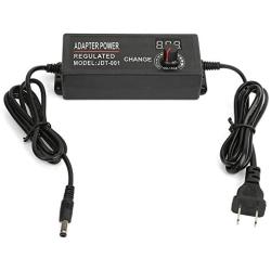 AC/DC Power Supply Adapter Universal 9-24V Voltage Display Speed regulating Power Supply with Voltage Adjustment knob for Motor Speed Control
