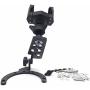 HK Moto- Motorcycle Camera/GPS/Cell Phone/Radar Tank Mount with Holder Compatible with Motorcycles - All Years with Traditional Gas caps