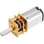 uxcell Micro Speed Reduction Motor DC 12V 200RPM with Full Metal Gearbox 0.18A Electric Gear Box Motor with 2 Terminals for DIY RC