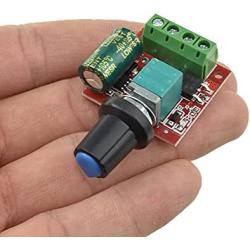 Hahiyo 3-35V Low Voltage DC Motor Speed Controller Smooth Linear Adjustment Knob Compact Units Reduce Heat Module Dimmer Switch Regulator 3 Pieces for Mini Fan Electric Pumps LED Light