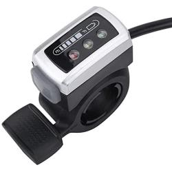 Aosiyp Electric Bike Throttle Grip, 36V Speed Control, 6 Wires Thumb Throttle on Left/Right Handle Replacement for E-Bike, Electric ycle, Scooter, Motorcycle, Motorbike