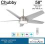 Minka Aire F781L-BNW Chubby 58