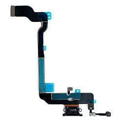 Johncase OEM Charging Port Dock Connector Flex Cable + Microphone + Vibrating Motor Buckle Replacement Part Compatible for iPhone Xs All Carriers (Black)