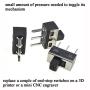 Boscoqo Mini Slide Switch 3 Pin 2 Position Subminiature Easy Solder Definite Level Action Durable Construct SPDT High Knob Vertical Toggle Panel Mount 6 PCS for 3D Printer Bread Board Power Control