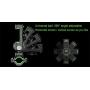 360 Degree Rotation Universal Bike Phone Mount Bicycle & Motorcycle Handlebar Cell Phone Holder with LED Light for 4.7