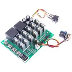 KNACRO DC 12V 24V 36V 48V 10V-55V 60A 3000W PWM Motor Speed Controller Digital Display Brush DC Motor Controller With Forward Stop Reverse Switch Digital Speed Scale 0-100%