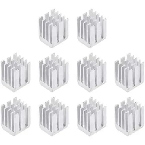 uxcell Electronic Radiators Heatsink for Stepper Motor,3D Printer 9x9x12mm Silver 10pcs