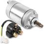 TRX300 Starter Motor 31200-HC4-033 w/Solenoid Relay Compatible with Honda FourTrax 250 300 TRX300 TRX300FW 250ES Big Red, Replaces SMU0028 31200-HA0-774 SM13213 128000-4400