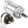 TRX300 Starter Motor 31200-HC4-033 w/Solenoid Relay Compatible with Honda FourTrax 250 300 TRX300 TRX300FW 250ES Big Red, Replaces SMU0028 31200-HA0-774 SM13213 128000-4400