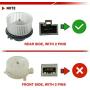 A-Premium Rear HVAC Heater Blower Motor Replacement for Toyota Land Cruiser Sequoia Sienna Highlander Lexus GX460 LX570