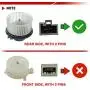 A-Premium Rear HVAC Heater Blower Motor Replacement for Toyota Land Cruiser Sequoia Sienna Highlander Lexus GX460 LX570