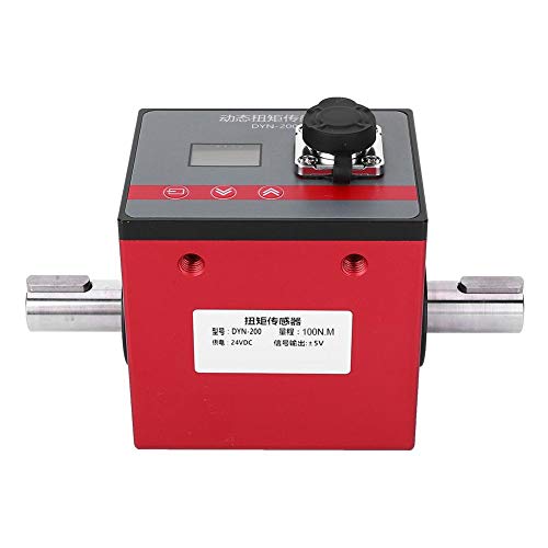 Dynamic Torque Sensor,DYN-200 100N.M Power Torsion Speed Torque Rotating Sensor Measuring Instrument,Torque Power Tester for Motor Speed Measurement