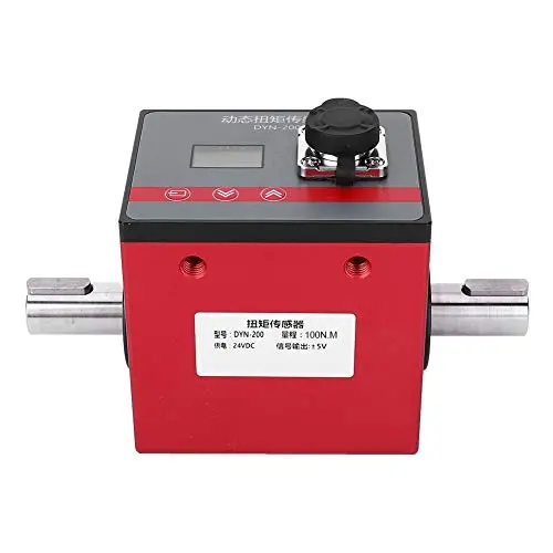 Dynamic Torque Sensor,DYN-200 100N.M Power Torsion Speed Torque Rotating Sensor Measuring Instrument,Torque Power Tester for Motor Speed Measurement