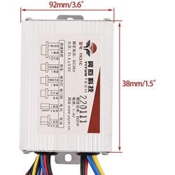 WOOSTAR Motorcycle Speed Controller 36V 800W Replacement for Electrical Scooter E Bike Bicycle Tricycle Brush