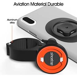Bike Phone Mount,Motorcycle Cellphone Holder with Universal Adapter,Bicycle Out Front Handlebar Mount for Mountain Bike,Scooter,Electric,MTB and Road Bike-Compatible with iPhone/Samsung/Google-Orange