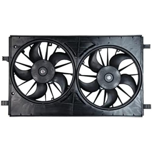 TYC 621570 Cooling Fan Assembly Compatible with 2007-2010 Chrysler Sebring Conv , Black