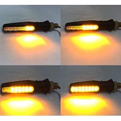 BlyilyB Motorcycle Blinkers Indicator Turn Signal Amber Flowing Sequential Lamp And Flash Strobe Controller Flasher Module for 3rd LED Brake Lamp Tail Stop Lamp