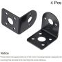 MECCANIXITY Motor Base Motor Mounting Bracket Holder 32x26x32mm Black for Gear Motor 4 Pack
