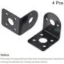 MECCANIXITY Motor Base Motor Mounting Bracket Holder 32x26x32mm Black for Gear Motor 4 Pack