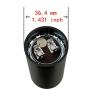 BOJACK 135-162 uf/MFD 250 VAC ±20% 50/60 Hz CD60 Round Motor Well Pump Start Capacitor