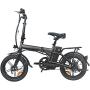 Jieoto Electric Bicycle Battery 36V 20AH Ebike Lithium Ion Battery with 3A Charger and BMS Protection Board for 750W/500W/350W/200W Electric Lithium Bike Battery Motors
