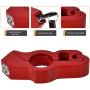 Leopauto Motorcycle Handlebar Lock, Alloy Anti-Theft Throttle Grip Lock, Brake Lever Lock with 2 Keys Security for Dirt Bike Motorcycle Bicycle Throttle Handlebar, Red