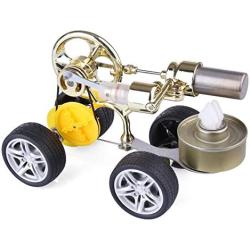 Single Cylinder Stirling Engine Model, Runnable Car Motor Model Science Experimental Toy Education Toy