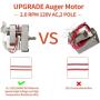 MARS CAMP Upgrade Grill Induction Fan, Auger Motor, Fire Burn Pot, and Hot Rod Ignitor Kit, Replacement Parts for Pit Boss and Traeger Wood Pellet Grill with Screws and Fuse