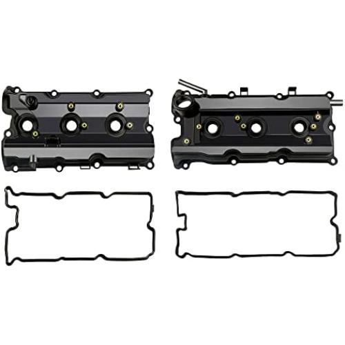 MOSTPLUS Engine Valve Covers Left 13264-AM610 + Right 13264-AM600 Compatible with 03-06 Nissan 350Z 03-06 G35 V6 3.5L (Set of 2)