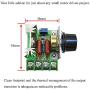 Hahiyo 50-220V Low Voltage DC Motor Speed Controller Smooth Linear Adjustment Knob Compact Units Reduce Heat Module Dimmer Switch Regulator 2 Pieces for Mini Fan Electric Pumps LED Light