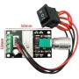 Huadi PWM DC 6V 12V 24V 3A 80W Motor Speed Controller for RV Camper Vent Fan, Childs Power Wheel Toy Car with Speed Adjustable Reversible Switch