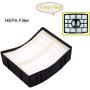 h Life Replacement Shark NV650 Filters for Shark Rotator APEX Powered Lift-Away NV752 NV751 NV750W NV652 NV651 NV650W AX950 AX951 Vacuum Cleaner Parts # XFF650 & XHF650