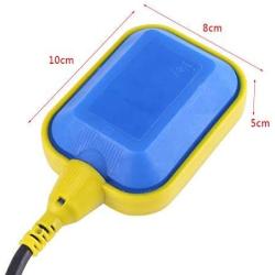 Water Level Float Switch,1pcs 0V-220V AC Polypropylene Cable Type Liquid Fluid Water Level Controller Sensor (3.7M Cable)