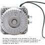 Shaded Pole Motor 120V 60Hz 1.01A 18W AC Fan Motor for Small Ventilation Equipment,Refrigeration Equipment Radiator Evaporator (YZF18-25)