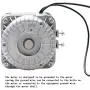 Shaded Pole Motor 120V 60Hz 1.01A 18W AC Fan Motor for Small Ventilation Equipment,Refrigeration Equipment Radiator Evaporator (YZF18-25)