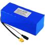 36V 12000mAh E-Bike Lithium Ion Power Battery Pack, Ideal for 200W-500W Motors, Built-in 20A BMS, Comes with 42V Charger