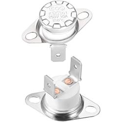 uxcell KSD301 Thermostat 250°C/482°F 10A Normally Closed N.C Adjust Snap Disc Temperature Switch 2pcs