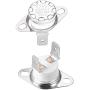 uxcell KSD301 Thermostat 250°C/482°F 10A Normally Closed N.C Adjust Snap Disc Temperature Switch 2pcs