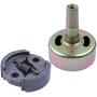 Eioflia Mower Accessory 7T Clutch Drum Pinion Gear Kit Fit for Honda GX25 25cc 4 Stroke Engine Motor 2PCS-Grass Trimmer Accessories,Fit for Engine Generator Lawn Mower,Grass Cutter Mower